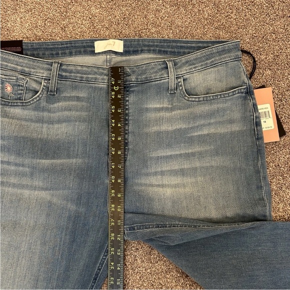 JEN7 by 7 For All Mankind Women's Cropped Kick Jeans Blue Size 18 - NWT $109 - Picture 9 of 16